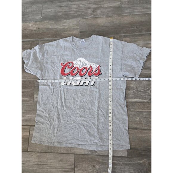 Vintage Coors Light Shirt Men’s Size XL Gray Graphic Logo Tee T Shirt - Picture 2 of 5